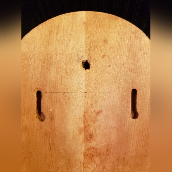 Vintage Handpainted Wall Hanging Rooster Wooden Knife Block - Picture 6 of 10